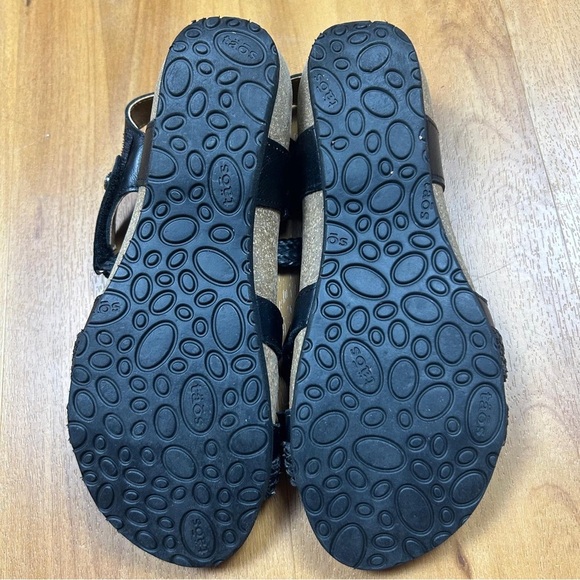 Taos Footwear Women’s Black and Tan Sparkle Sandals Size 7/7.5 - Picture 10 of 11